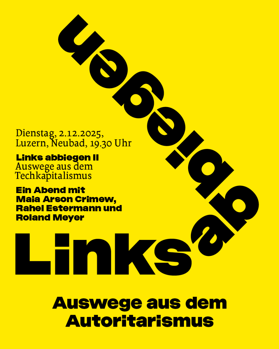 Roland Meyer bei «Links abbiegen II: Auswege aus dem Techkapitalismus»