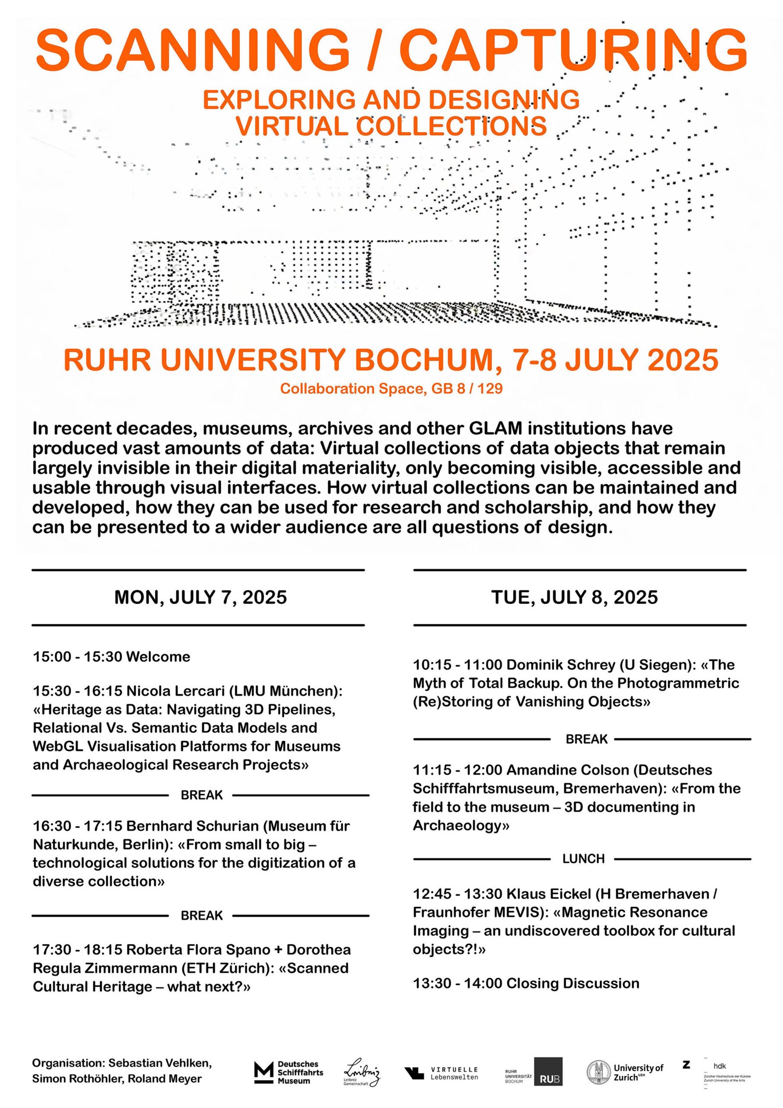Workshop: «Scanning / Capturing. Exploring and Designing Virtual Collections»